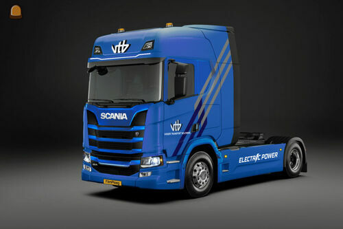 Scania R40 voor Visser Tr...